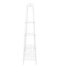 Honey Can Do Matte White Freestanding Closet