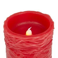 Red Coastal Flameless Candle Set