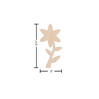 Essentials by Leisure Arts 4" Flat Wood Daisy Shapes, 24ct.