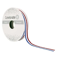3/8" x 7yd. Metallic Stripes Ribbon by Celebrate It®