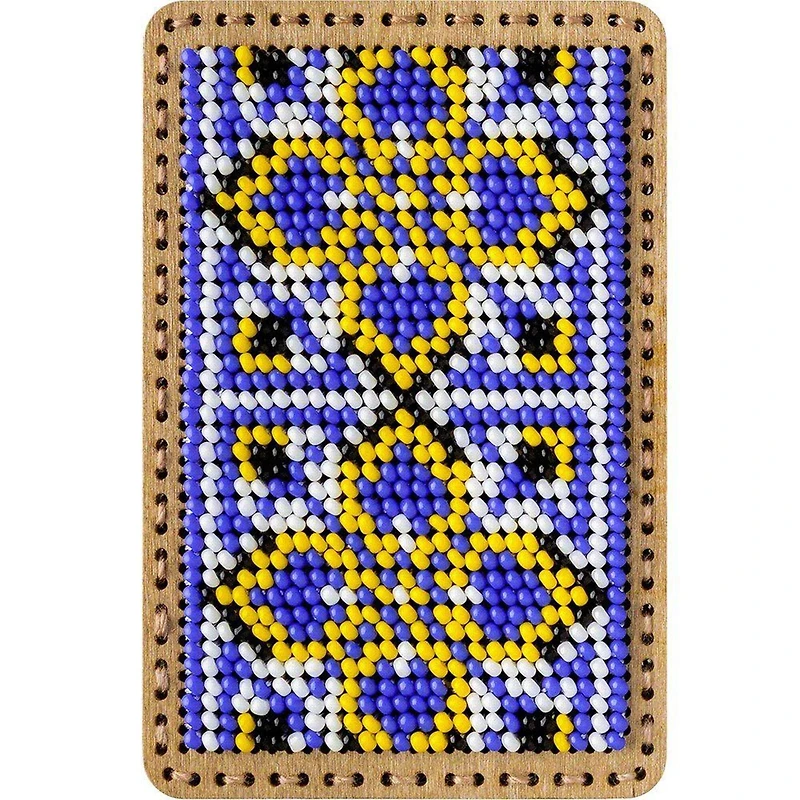 Wonderland Crafts Blue & Yellow Bead Embroidery Needle Box Kit