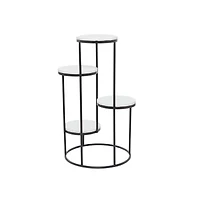 White Iron Modern Plantstand, 31" x 17" x 17"