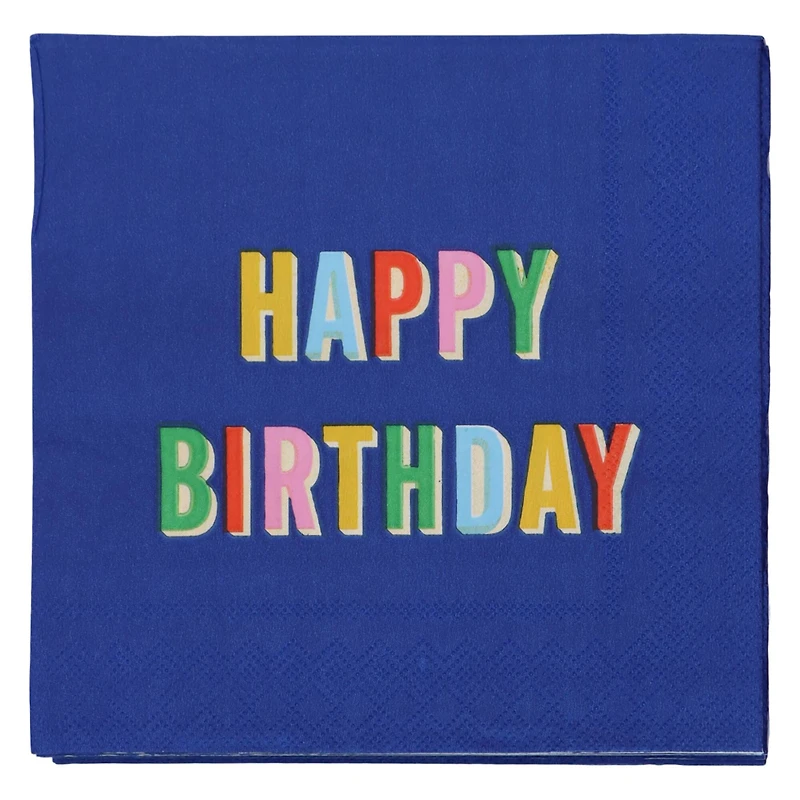 Blue Happy Birthday Lunch Napkins, 20ct. by Celebrate It™