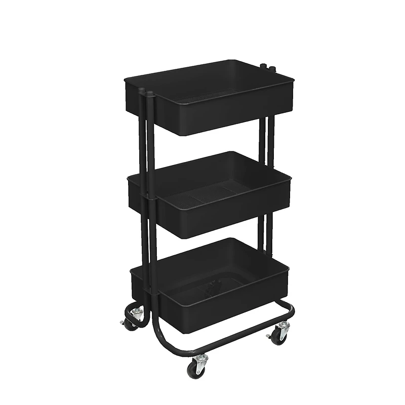 Lexington 3-Tier Rolling Cart by Simply Tidy