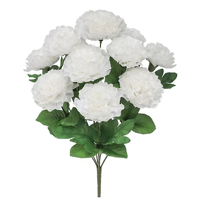 18" Cream Carnation Bush by Ashland®