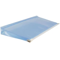JAM Paper 5" x 10" Plastic Zip Closure Envelopes