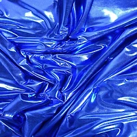 Feldman Blue Foiled Stretch Knit Fabric