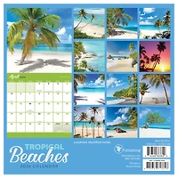 2026 Tropical Beaches Mini Calendar