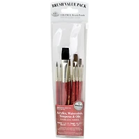 Royal Langnickel Sable & Camel Value Pack Brush Set, 10ct.