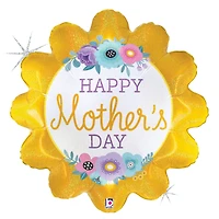 24" Holographic Mother's Day Flower Foil Balloon