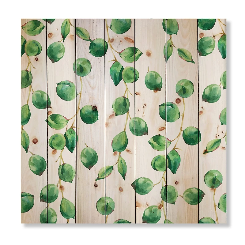 Designart - Tropical Green Leaves Patern