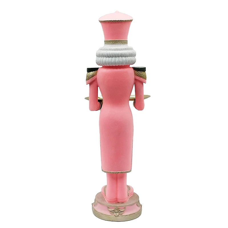 35" Pink Nutcracker with Tray Tabletop Décor by Ashland®