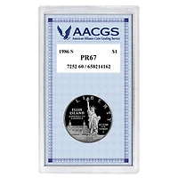Proof 1986S Statue of Liberty Centennial Commemorative Silver Dollar graded PR67