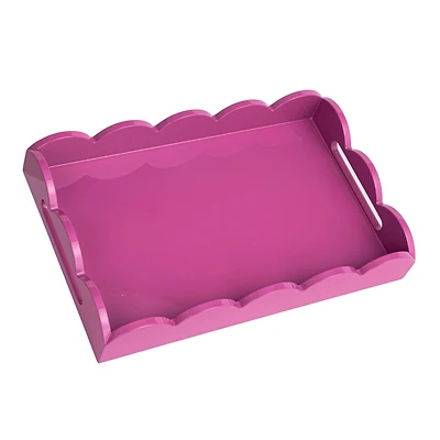 Hello Honey® 16" Wide Fuchsia Wood Tray
