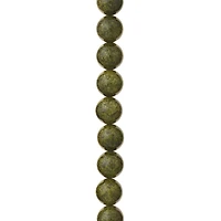 12 Pack: Green Round Stone Beads, 10mm by Bead Landing™