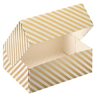 Gold & White Striped Treat Boxes By Celebrate It®