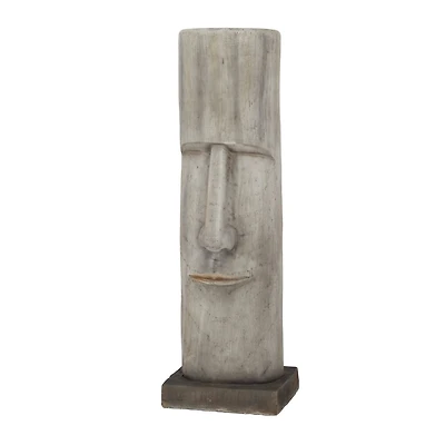 The Novogratz Brown MGO Contemporary Garden Sculpture, 10" x 10" x 10"