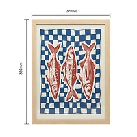 12" x 16" Fish Framed Wall Décor by Ashland