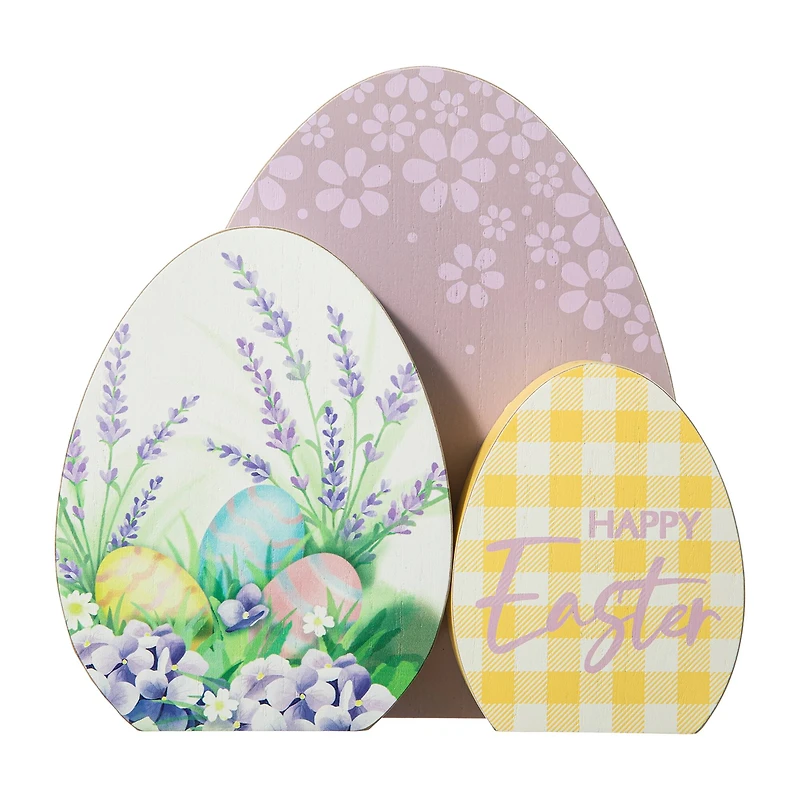 Glitzhome® 8" Easter Eggs Table Décor