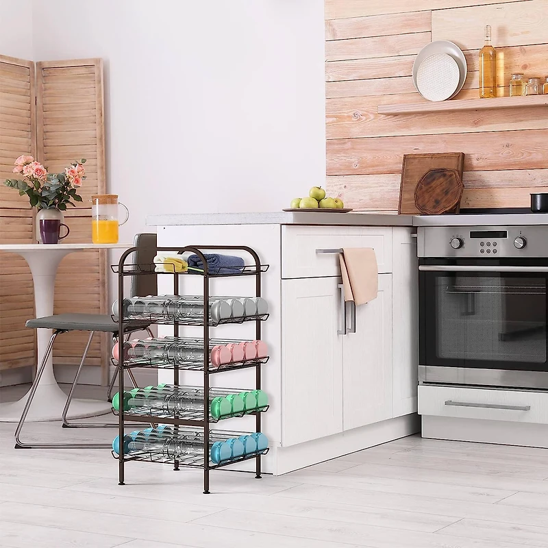 NEX™ 31" Bronze Freestanding 5-Tier Water Bottle Organizer