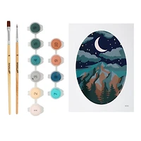Moonlight Mountain Paint-by-Number Framed Mini Kit by Artist's Loft®