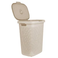 Mind Reader 21'' Hamper Laundry Basket with Cutout Handles