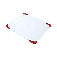Farberware Red & White 15" Non-Slip Glass Board