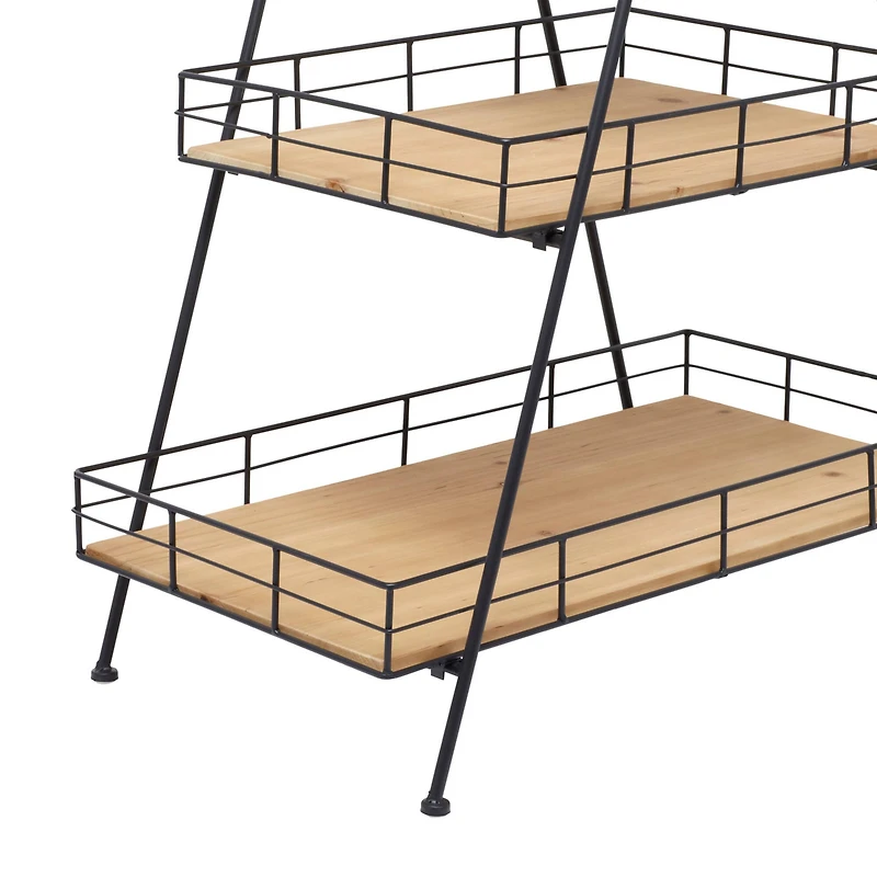 Black Iron Modern Farmhouse Plantstand, 40" x 28" x 16"