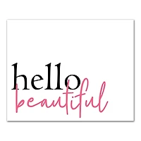 Hello Beautiful Canvas Wall Art