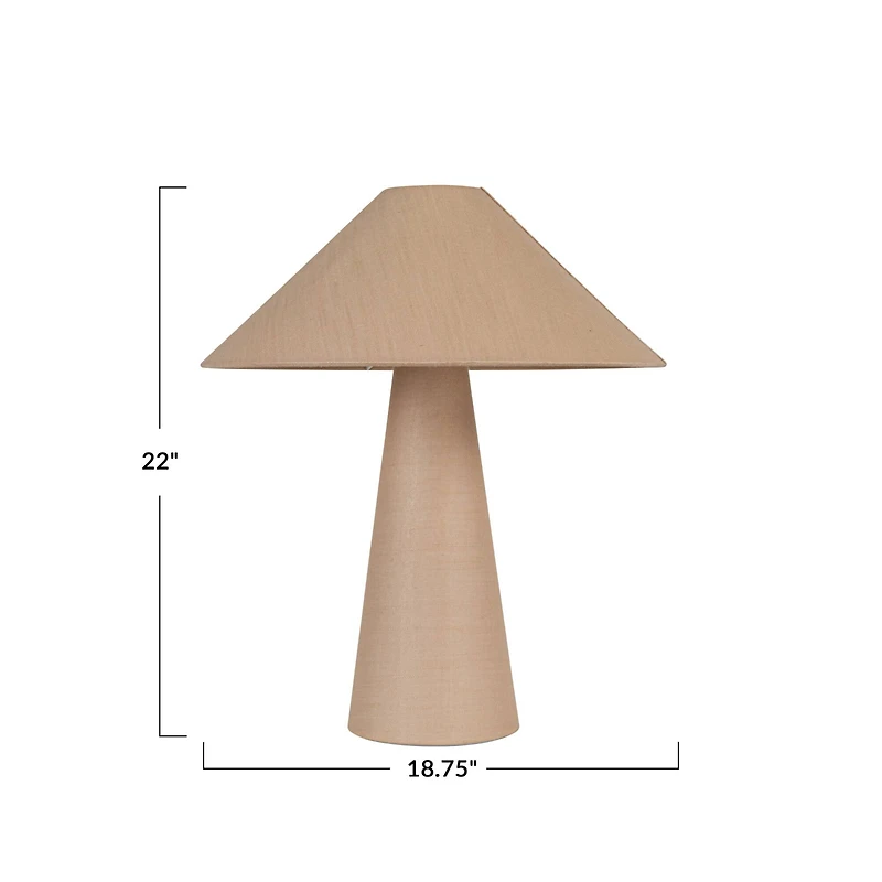 Hello Honey® 22" Lumina Natural Linen Table Lamp