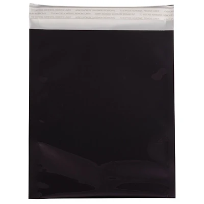 JAM Paper 6.25" x 7.875" Black Foil Open End Envelopes, 25ct.