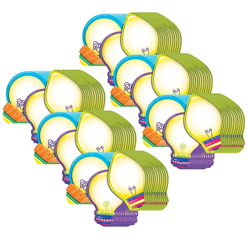 Creative Teaching Press® Color My World Light Bulb Cut-Outs, 6 Packs of 36