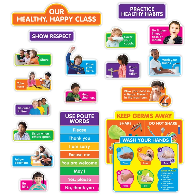 Scholastic® Our Healthy Happy Class Bulletin Board Set