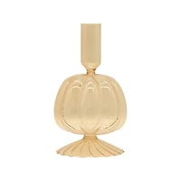 Glass Pumpkin Taper Candle Holder by Ashland