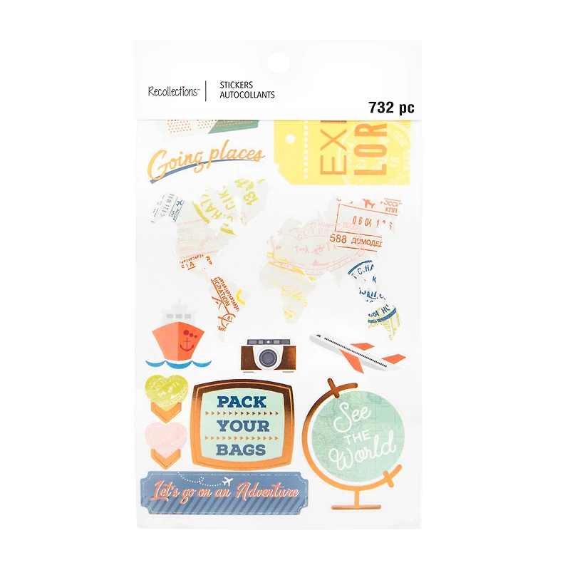 12 Pack: Travel Sticker Book by Recollections™