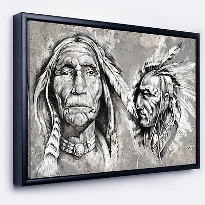 Designart - Native American Indian Heads