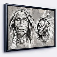 Designart - Native American Indian Heads
