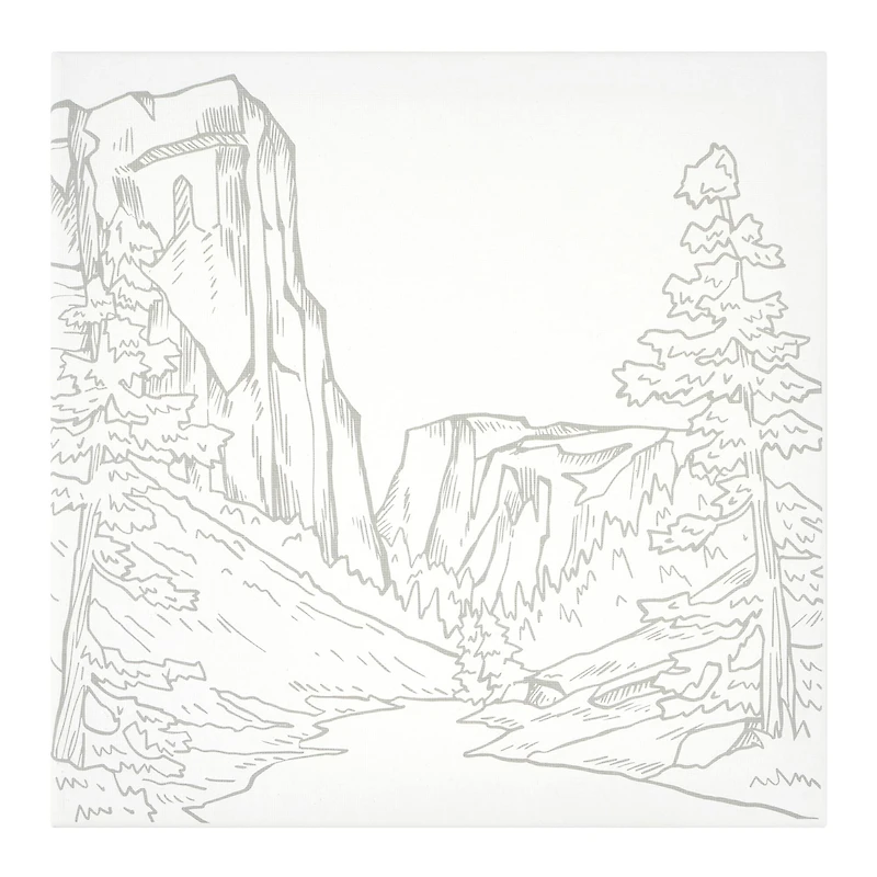 11" x 11" Canyon Canvas Painting Kit by Craft Smart®