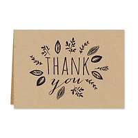 Hortense B. Hewitt Co. Kraft Thank You Cards