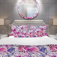 Designart 'Floral Pattern' Modern & Contemporary Bedding Set