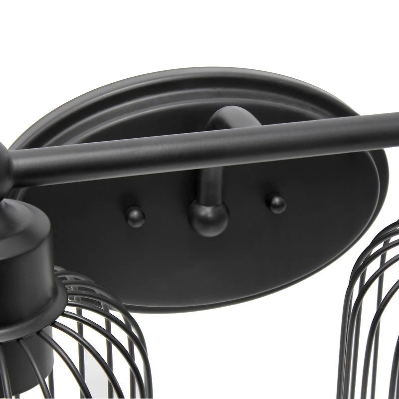 Lalia Home Ironhouse 2 Light Industrial Cage Vanity