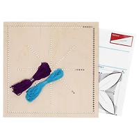 Leisure Arts® Intermediate Butterfly Wood Stitched String Art Panel Kit