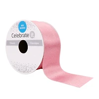 1.5" x 3yd. Rose Shimmer Wired Satin Ribbon by Celebrate It®