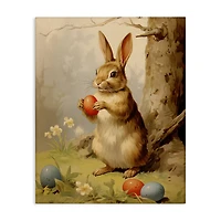 Stupell Industries Easter Bunny in Nature Canvas Wall Art