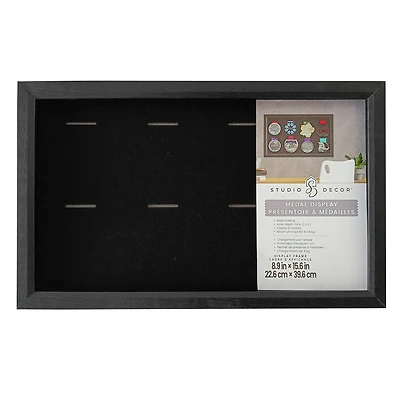 9" x 15.5" Black Medal Display Frame by Studio Décor®