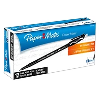 Paper Mate® Eraser Mate® Black Pen, 2 Packs of 12