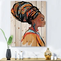 Designart - African American Woman with Turban I