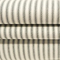 Roc-Lon Navy Stripe Ticking Muslin Fabric