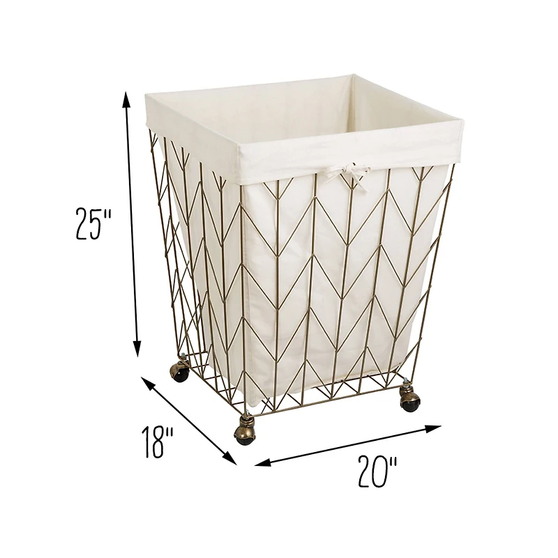 Honey Can Do Chevron Wire Hamper