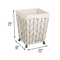 Honey Can Do Chevron Wire Hamper